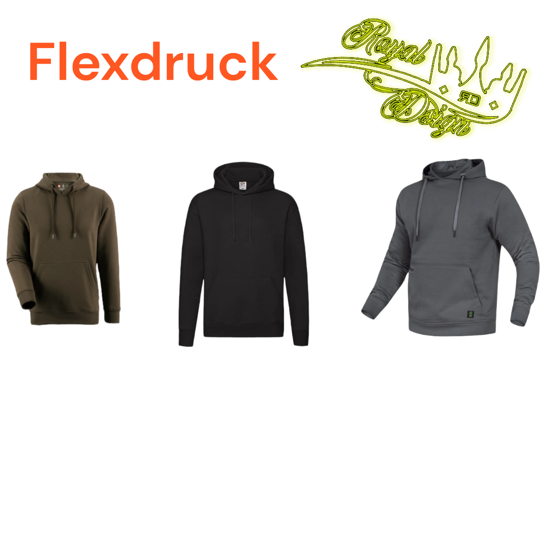 Herren Hoodies Flexdruck