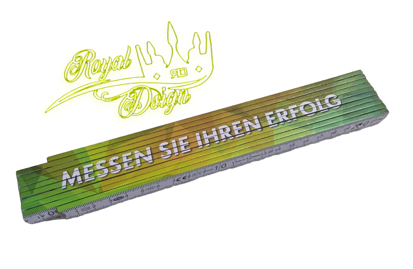 Hochwertiger Holz Zollstock -doppelseitig bedruckt
