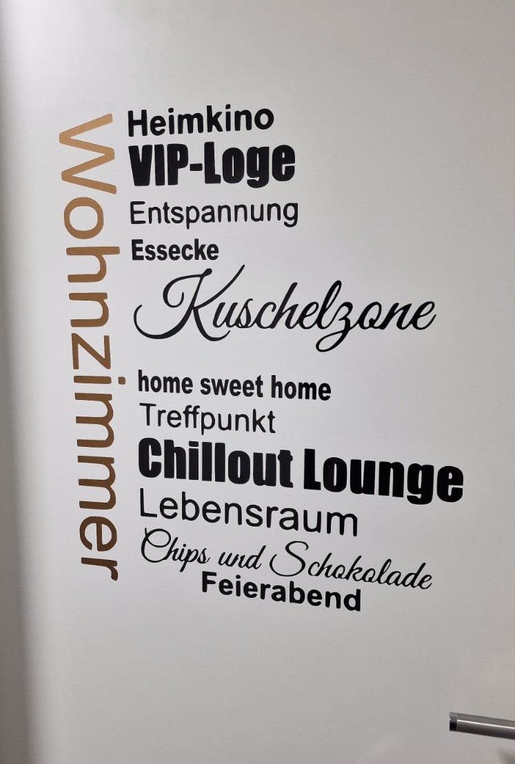 Wohnzimmer Türsticker